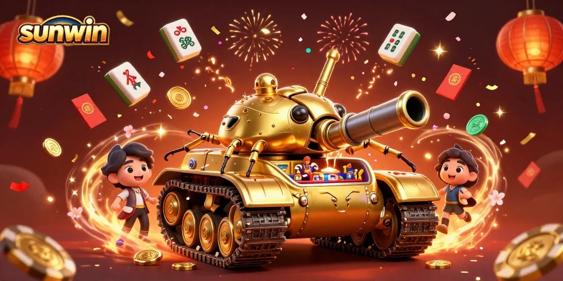 Experience exciting gameplay at Sunwin's miniature casino inside a golden beetle tank.