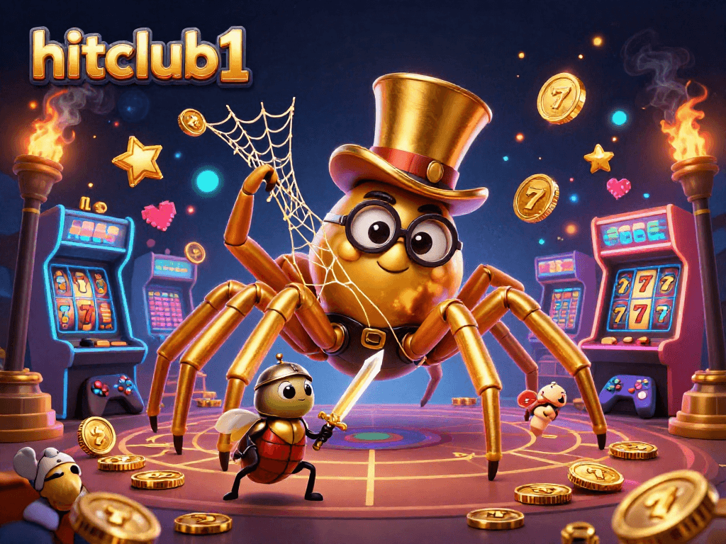 Immerse yourself in hitclub1's exciting casino scene featuring golden tarantula and beetle knight.