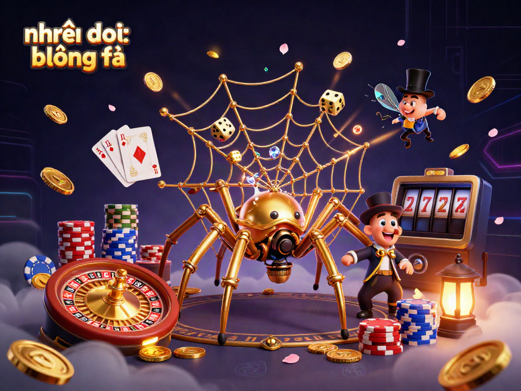 Engage with nhận định soi kèo bóng đá as golden coins and poker chips flow around a whimsical scene of luck.