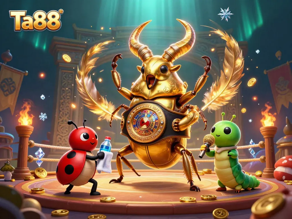 Experience Ta88 thrilling sports betting action with colorful 3D characters in an exciting arena.