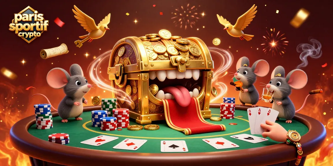 Placer des paris sportif crypto avec des cotes compétitives sur un plateau de poker animé.