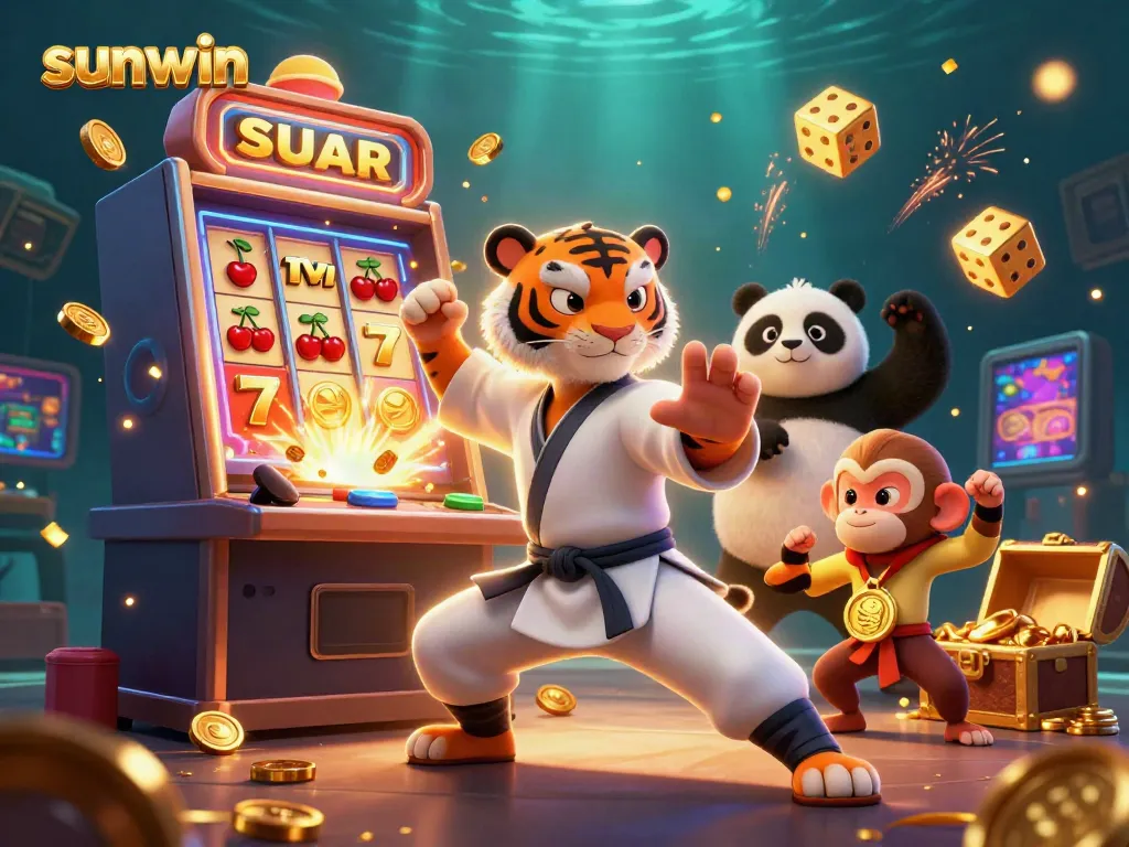 Engage with thrilling games at Sunwin's dynamic casino scene filled with jackpot excitement.