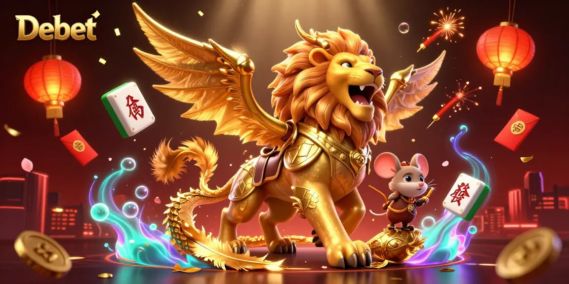 Engage in thrilling gameplay with Debet, featuring a powerful chimera and festive gambling elements.