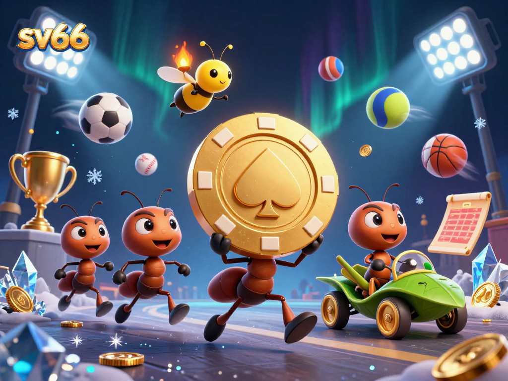 Experience thrilling wins at sv66 with cartoon ants heist and dynamic sports elements.