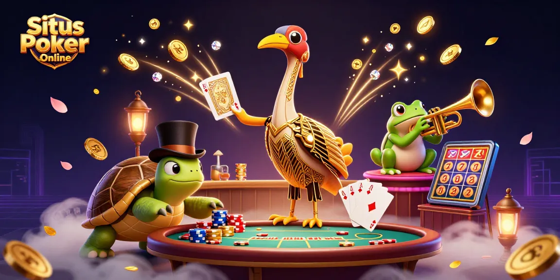 Play poker games and win at Situs Poker Online with vibrant characters and dynamic elements.