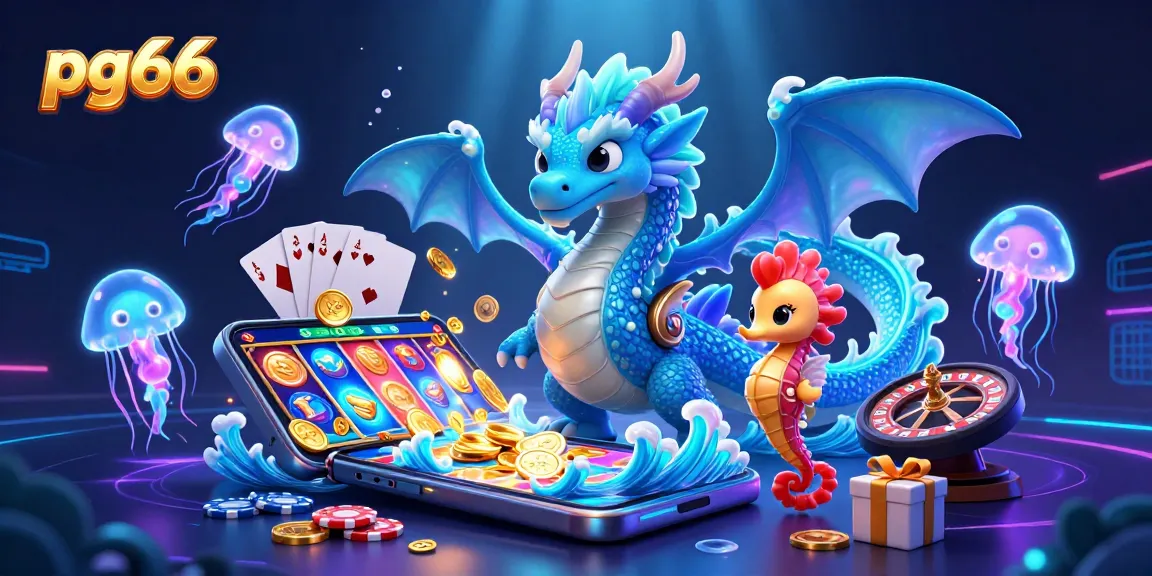 Experience thrilling gameplay with pg66, showcasing vibrant slot games and animated characters.