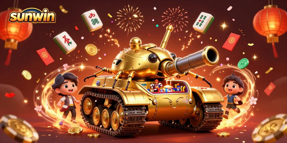 Experience exciting gameplay at Sunwin's miniature casino inside a golden beetle tank.