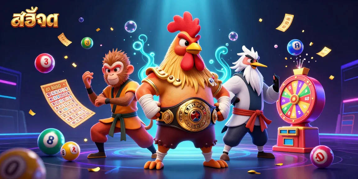 Experience ultimate สล็อต action with a dynamic scene of martial artists amidst vibrant gambling elements in a thrilling casino world.