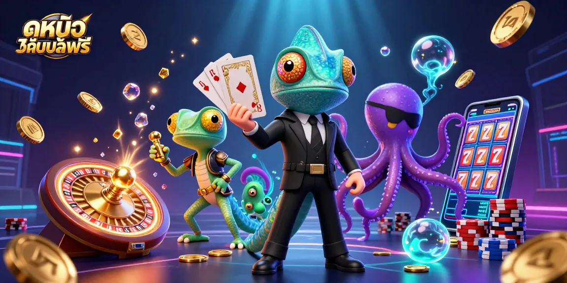Engage with ดูหนังออนไลน์ฟรี action as animated characters revel in the excitement of dynamic casino gaming.