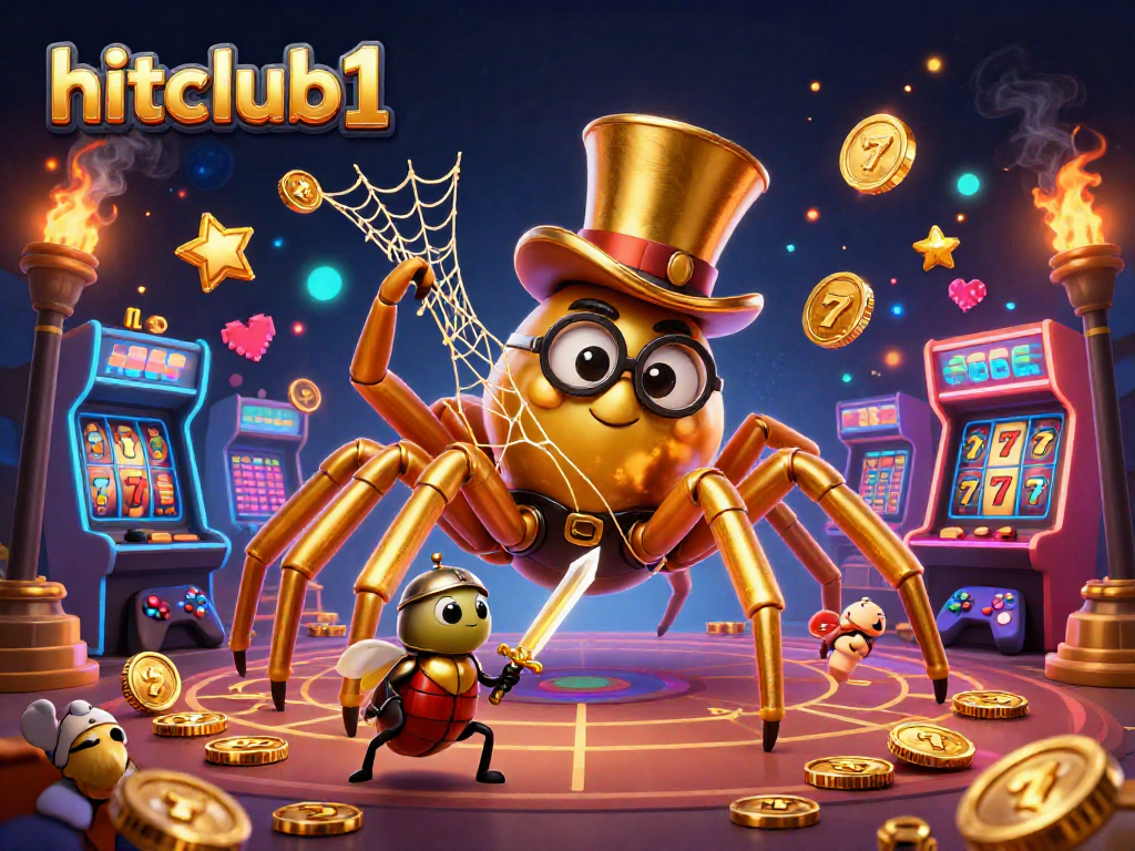 Immerse yourself in hitclub1's exciting casino scene featuring golden tarantula and beetle knight.