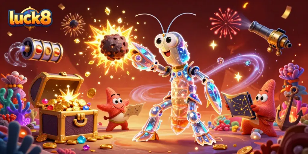 Join the excitement at luck8 while exploring vibrant casino games amid treasures and cosmic adventures.