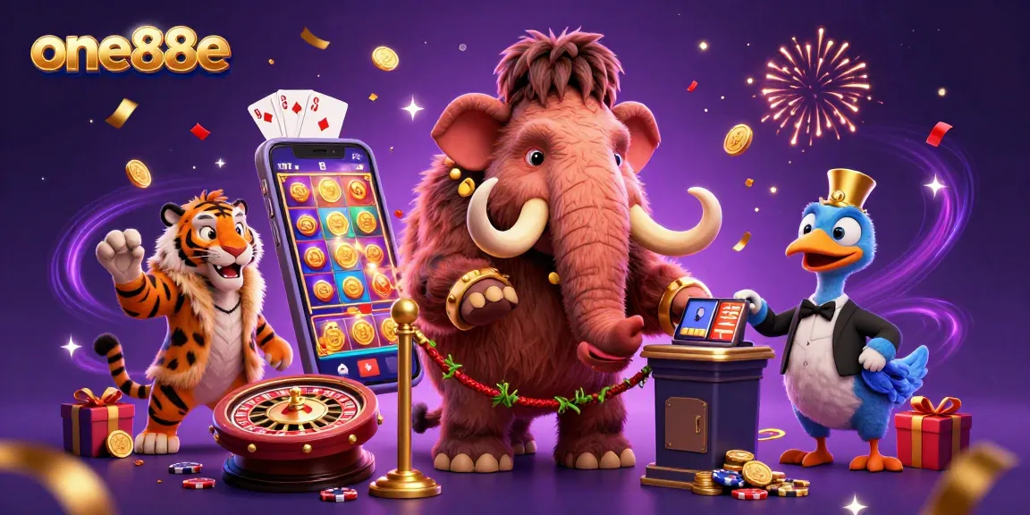 Experience vibrant gameplay at one88e with a lively casino scene featuring a mammoth bouncer and VIP guests.