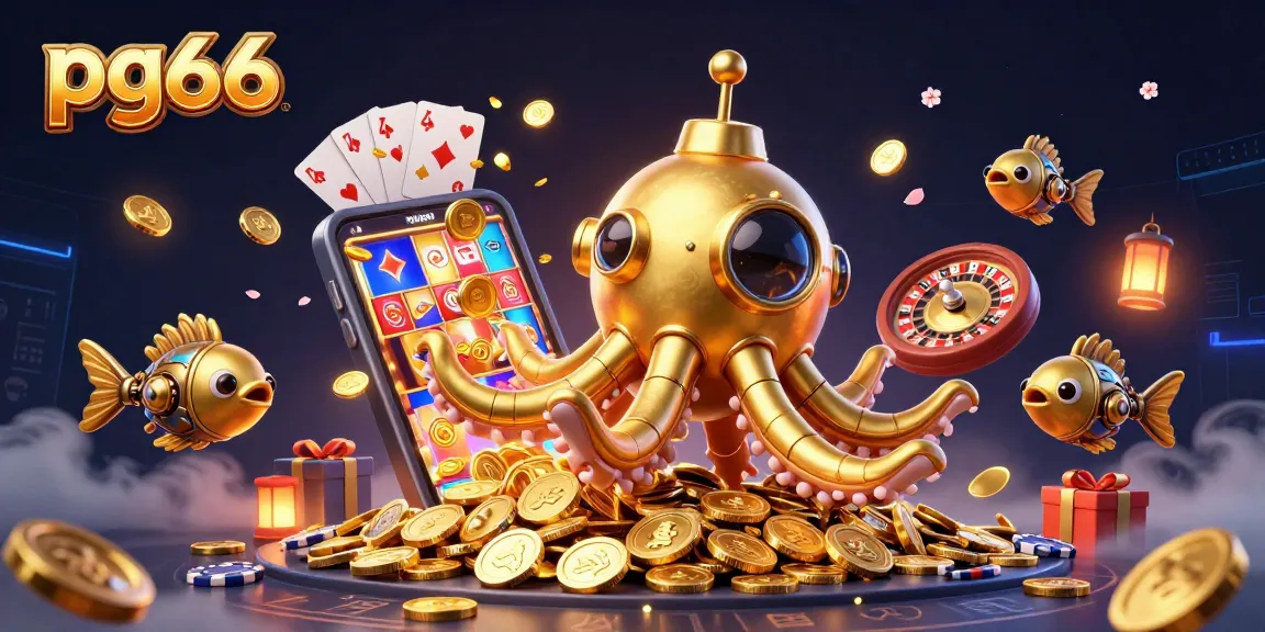 Engage in thrilling gameplay at pg66 with vibrant 3D slot visuals featuring golden coins and exciting game elements.