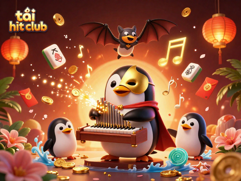 Experience vibrant wins and excitement with tải hit club in this enchanting 3D casino scene.