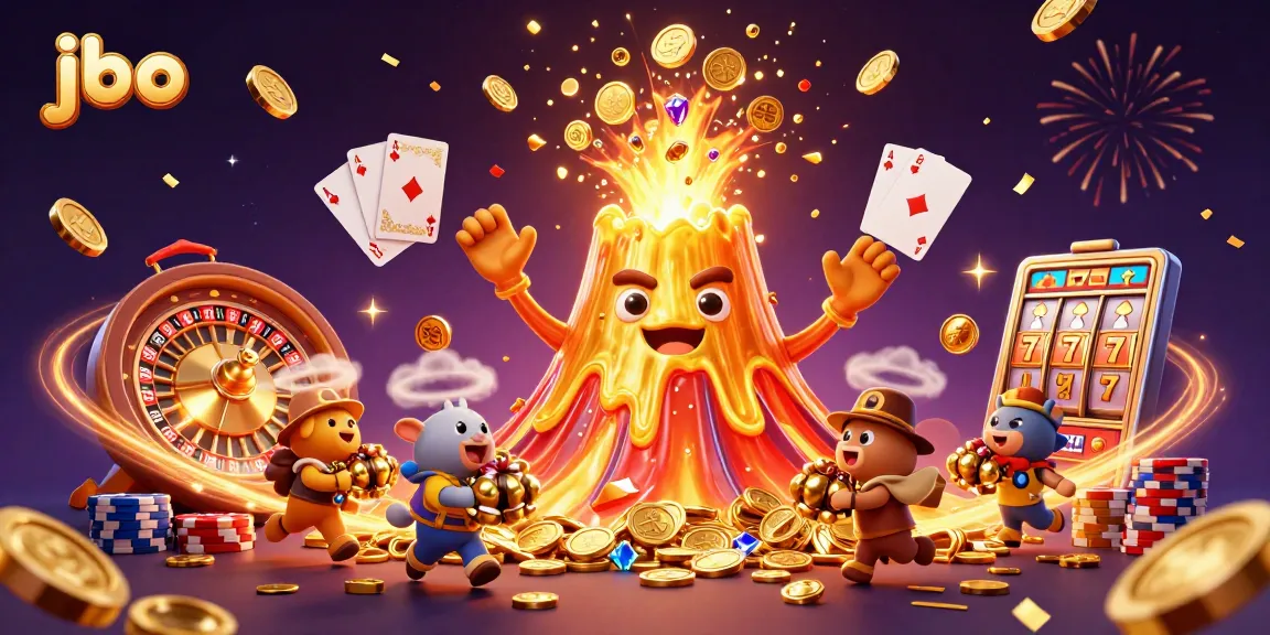 Experience the thrill of jbo casino with a triumphant volcano spewing treasures!