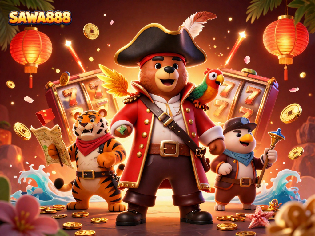 Join the fun at SAWA888 with vibrant slots, pirates, and treasure island adventures!